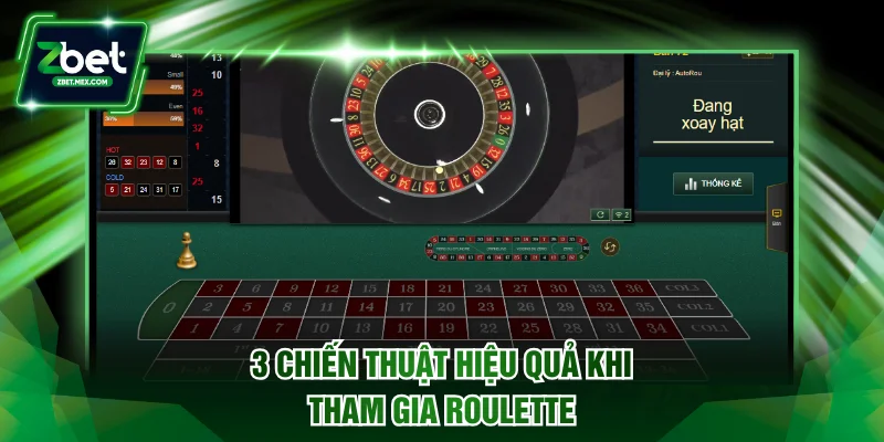 3 chiến thuật hiệu quả khi tham gia Roulette