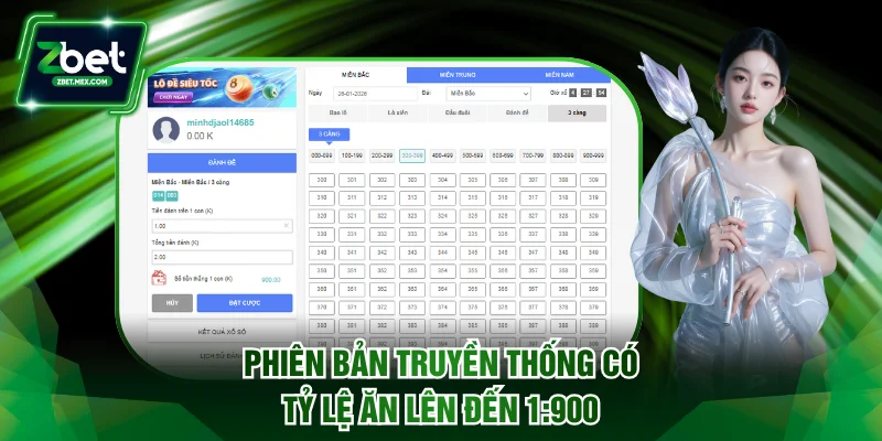 Phiên bản truyền thống có tỷ lệ ăn lên đến 1:900